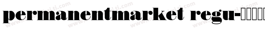 permanentmarket regu字体转换